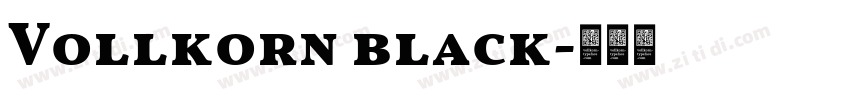 Vollkorn black字体转换 Vollkorn black字体转换